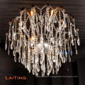 Fashion Elegant Romantic French Decor Crystal Church Candle Chandelier Lighting for Kitchen